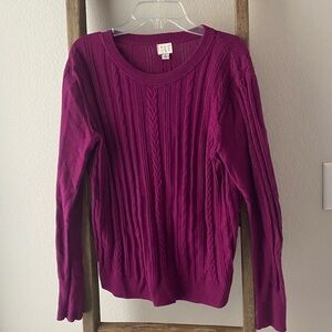 Plum sweater - size M